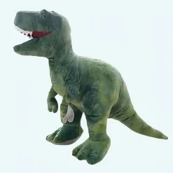 Peluche tyrannosaure vert féroce