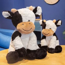 Peluche vache avec poils doux
