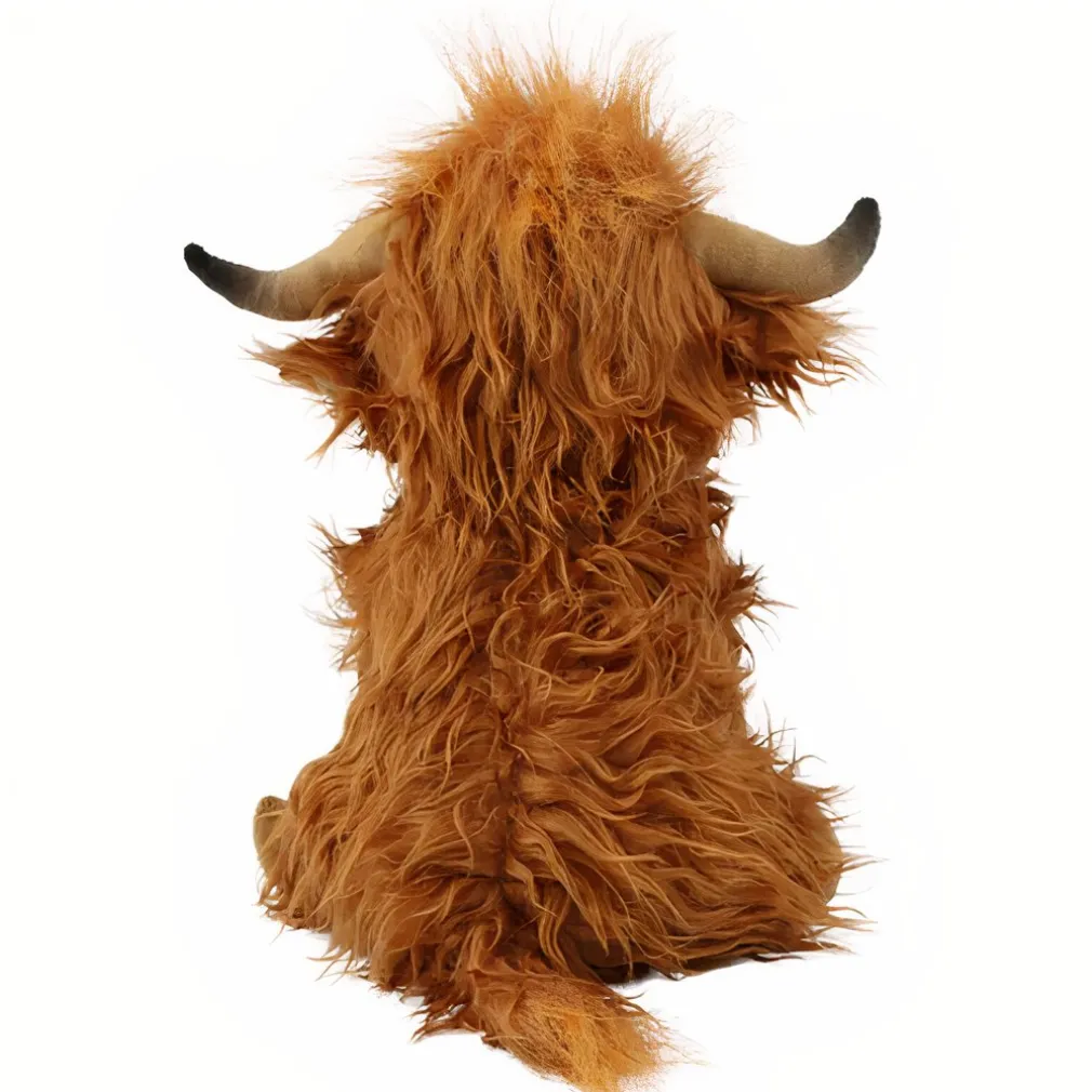 Peluche vache Highland à poils longs