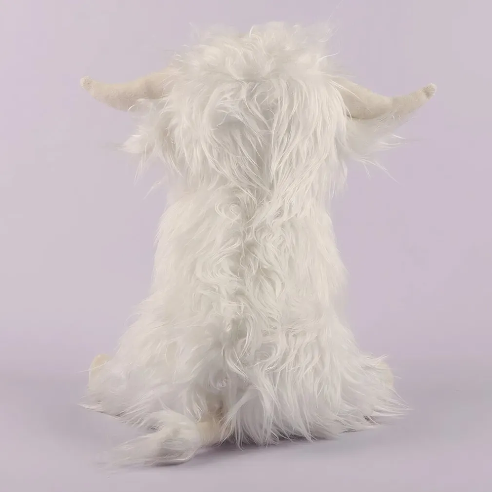 Peluche vache Highland à poils longs