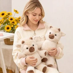 Peluche vache originale qui court