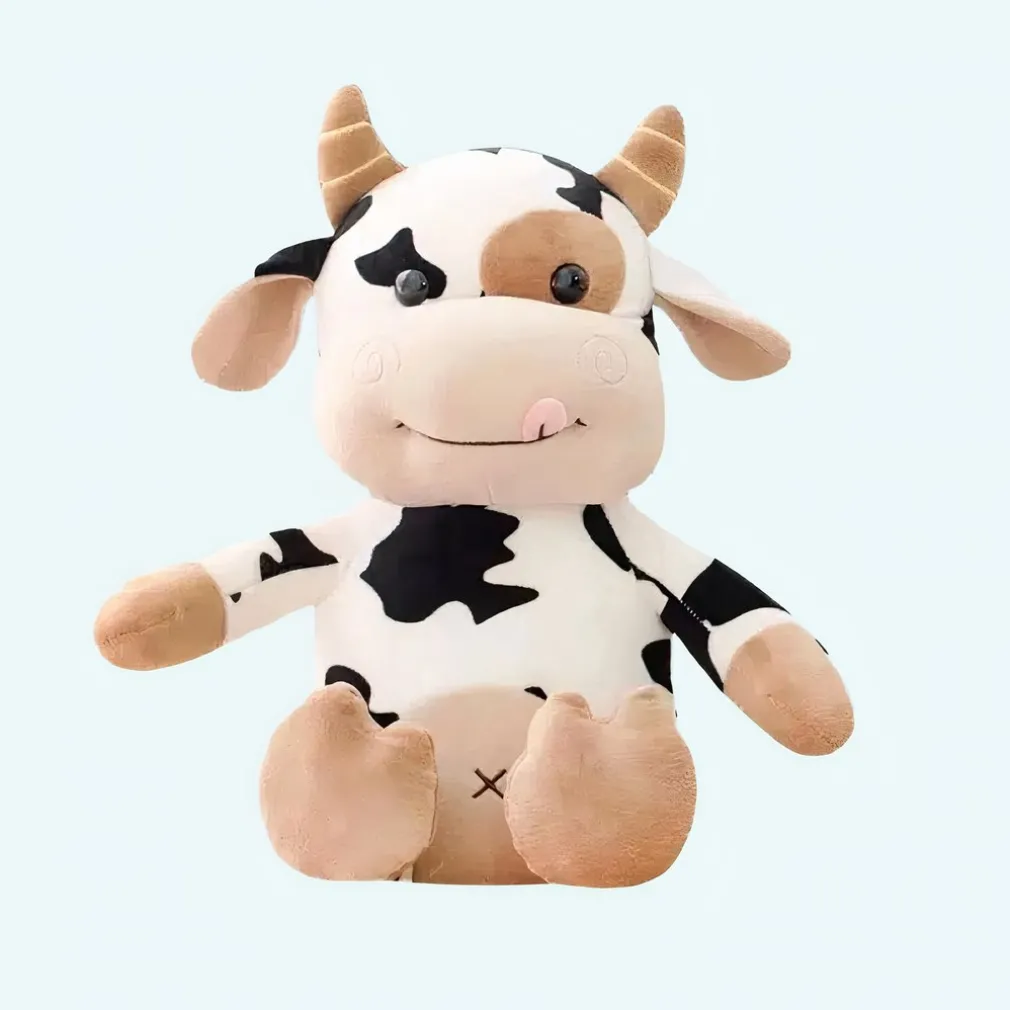 Peluche vache tachetée