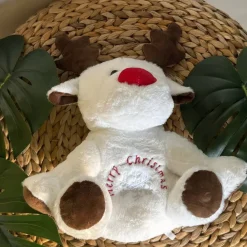 Peluche veilleuse renne de Noël qui respire avec berceuses