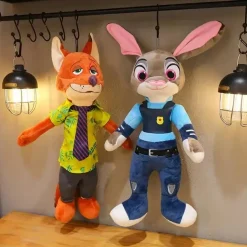Peluche Zootopie Nick Wilde et Judy Hopps Disney