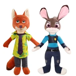 Peluche Zootopie Nick Wilde et Judy Hopps Disney