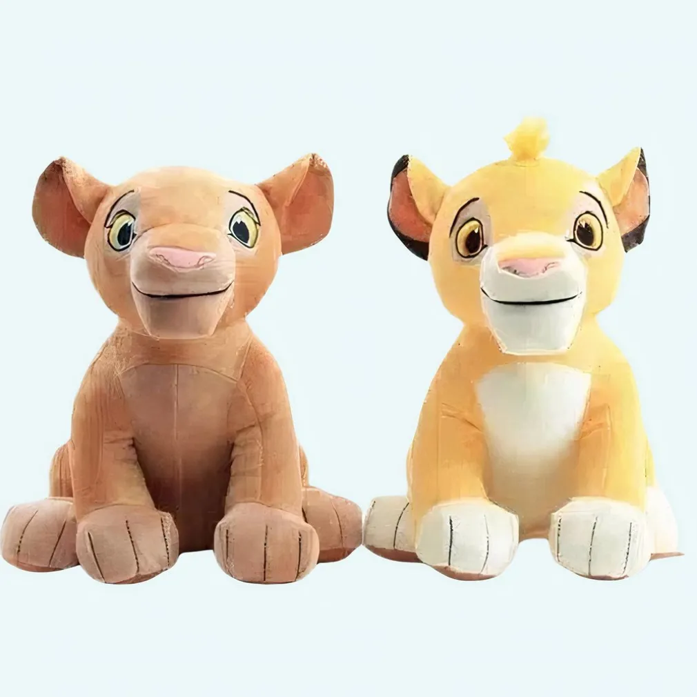 Peluches Simba et Nala