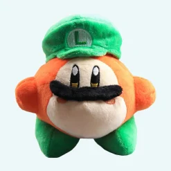 Petite peluche Kawaii Kirby déguisé en Luigi