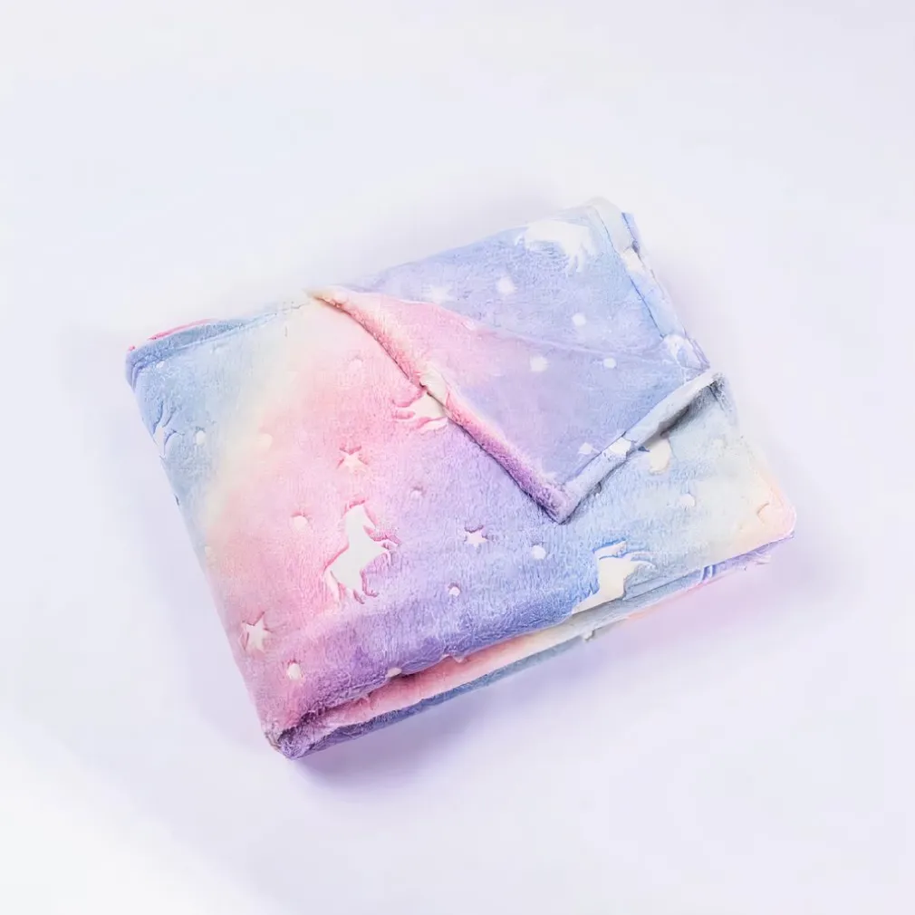 Plaid licorne lumineux
