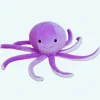 Poulpe mignon en peluche violet