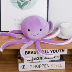 Poulpe mignon en peluche violet