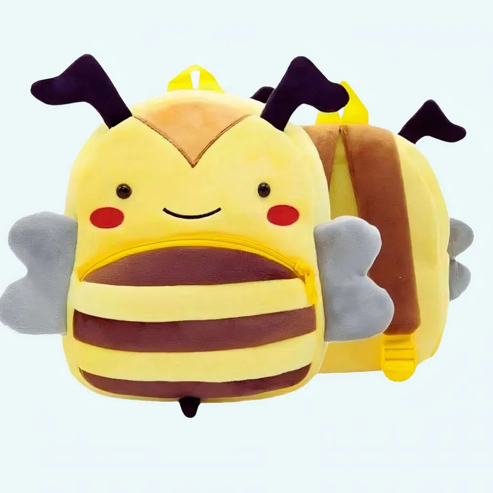 Sac à dos en peluche abeille