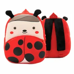 Sac à dos en peluche coccinelle