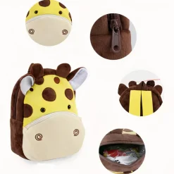 Sac à dos en peluche girafe