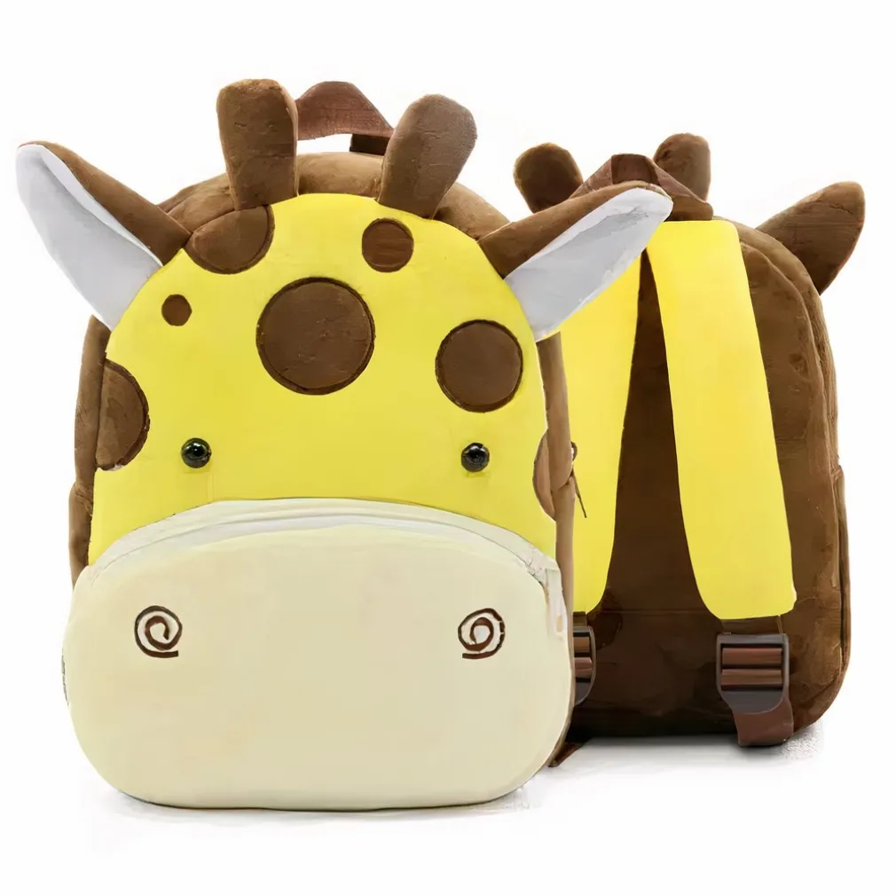 Sac à dos en peluche girafe
