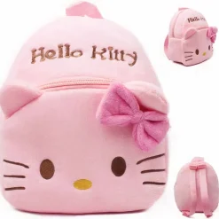 Sac à dos en peluche Hello Kitty rose