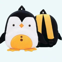 Sac à dos en peluche pingouin