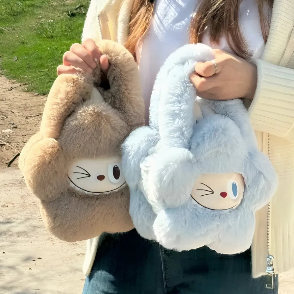 Sac à main en peluche style Labubu