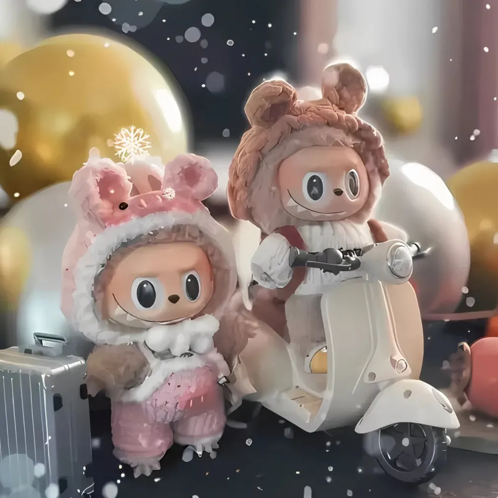 Scooter électrique pour peluche style Labubu