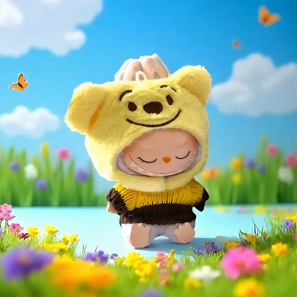 Tenue Winnie l’ourson pour peluche Labubu