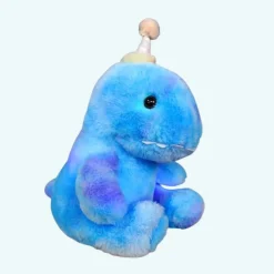 Veilleuse peluche dinosaure bleu