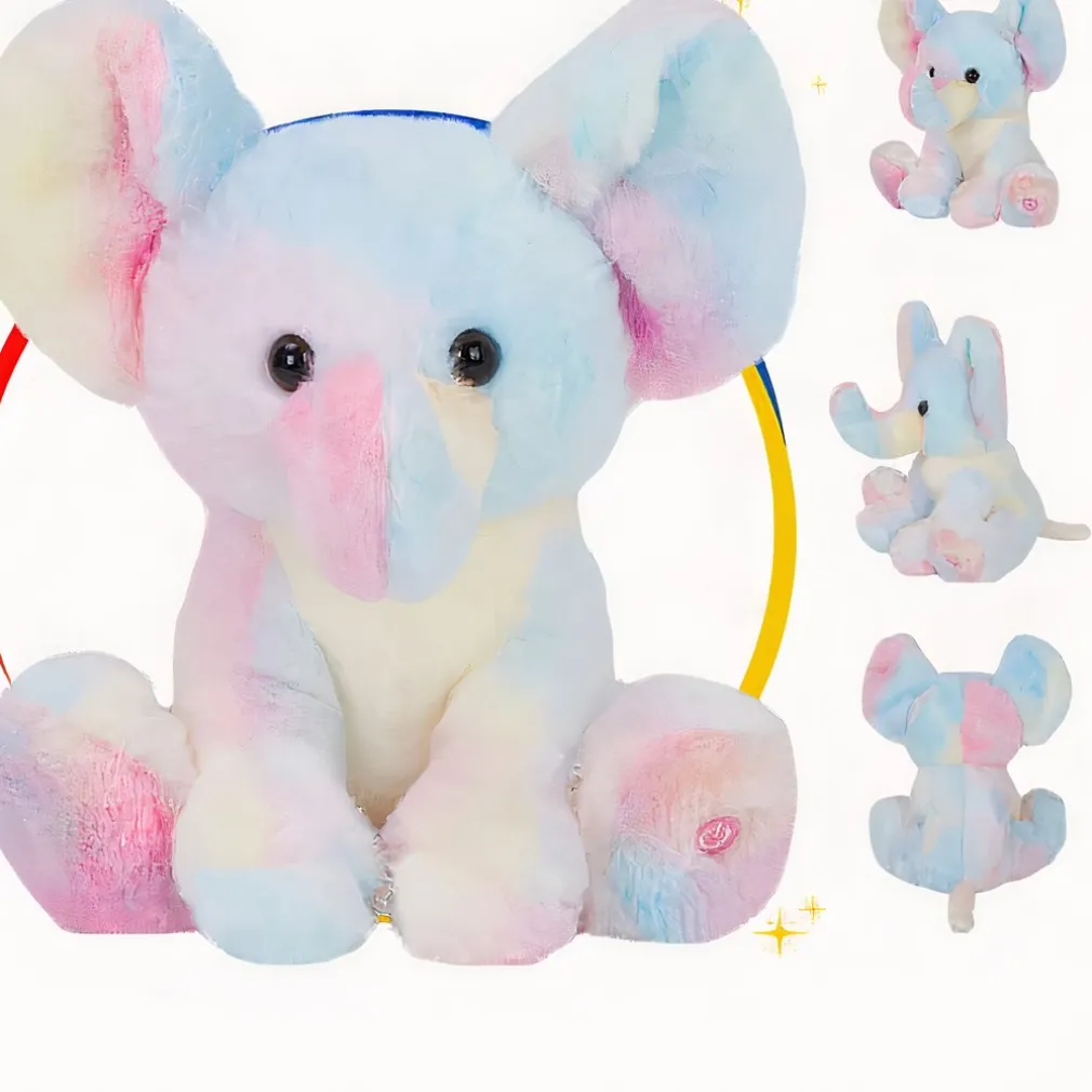 Veilleuse peluche en forme d’éléphant