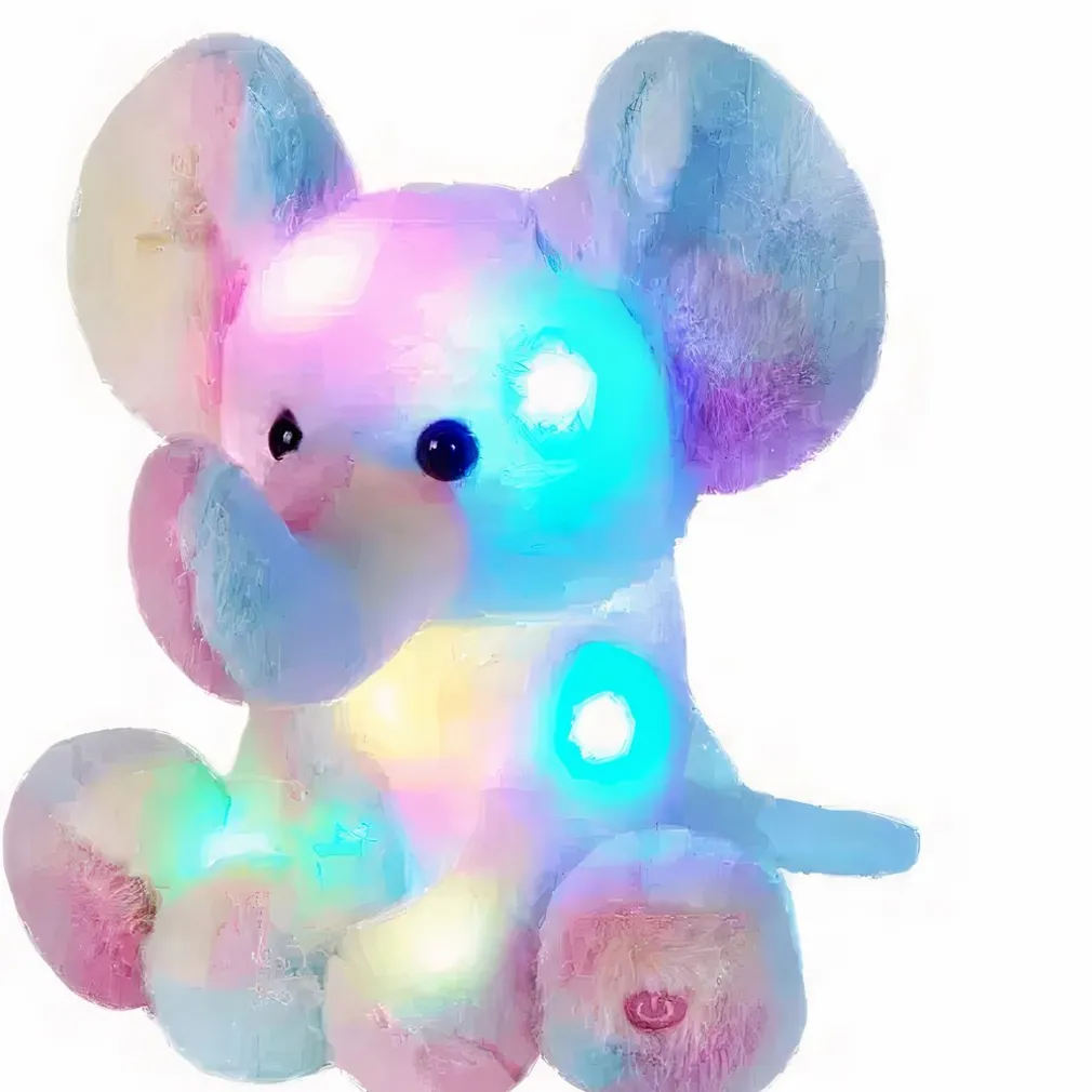 Veilleuse peluche en forme d’éléphant