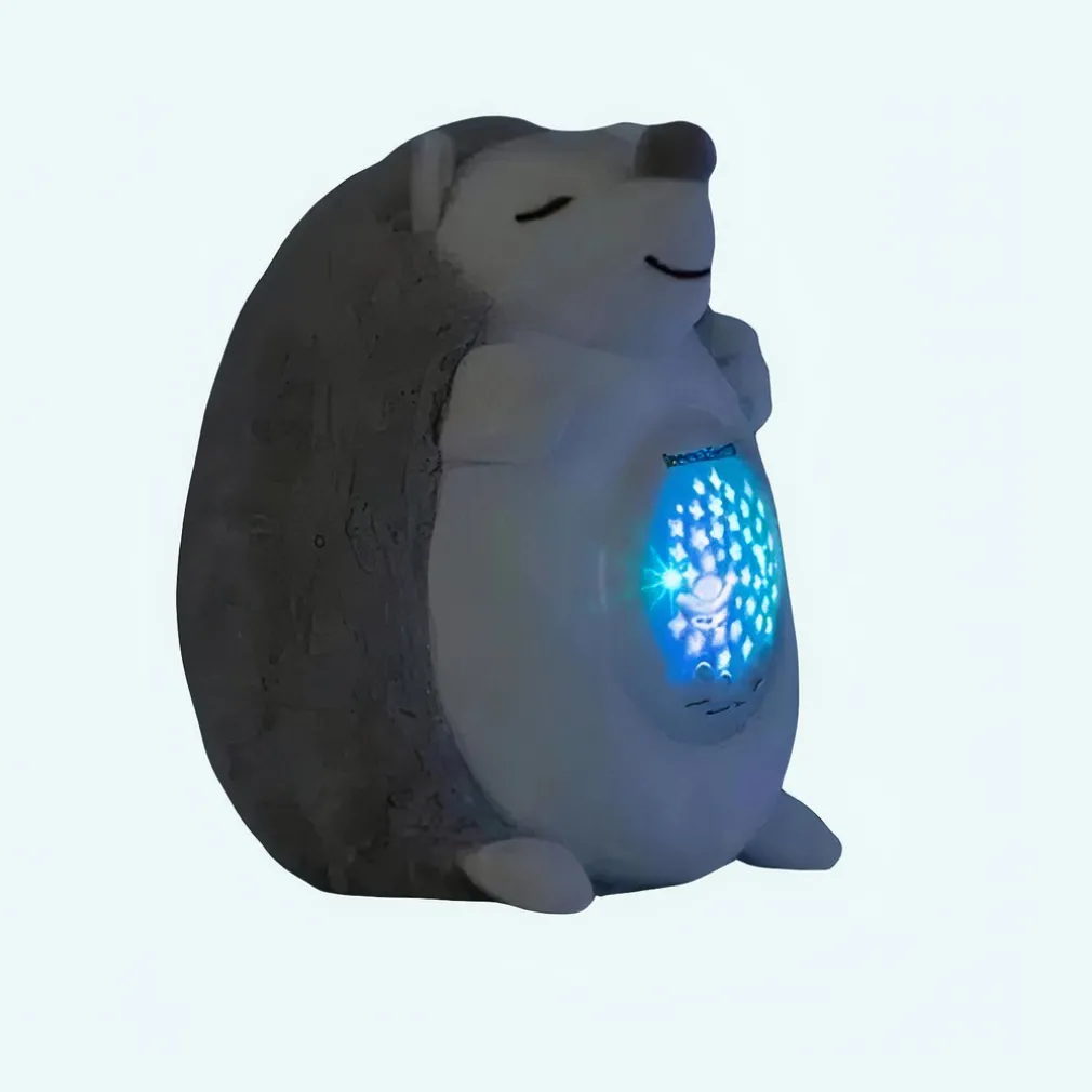Veilleuse peluche hérisson projecteur ciel étoilé