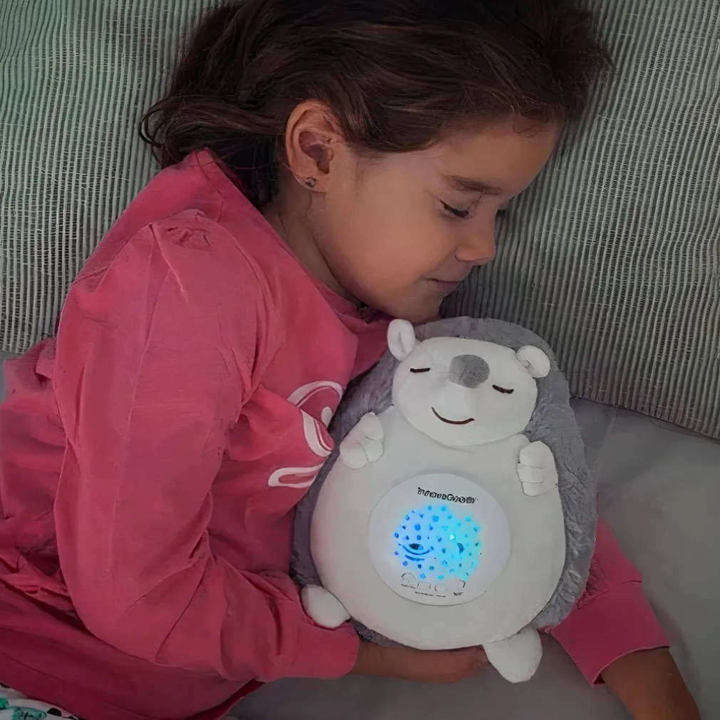 Veilleuse peluche hérisson projecteur ciel étoilé