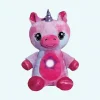 Veilleuse peluche licorne rose