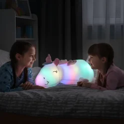 Veilleuse peluche licorne lumineuse