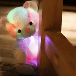 Veilleuse peluche ours colorée