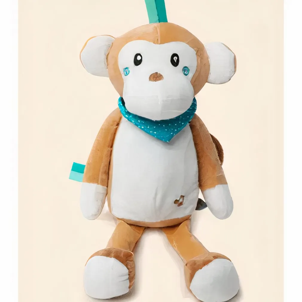 Veilleuse peluche singe musicale